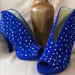 BLUE BLINGY SUEDE BABIES!!!!